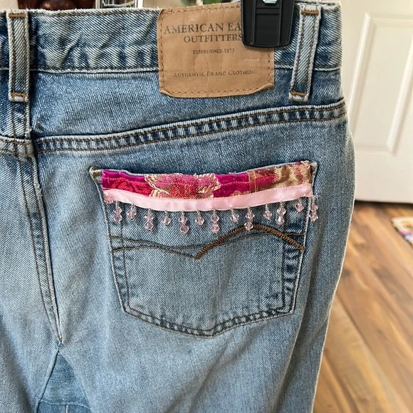 Restyled maxi denim skirt. - Picture 4 of 5